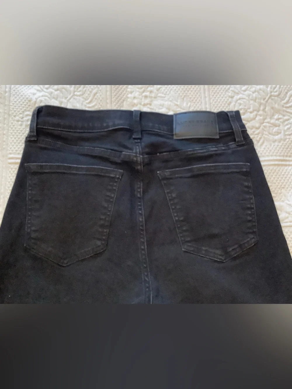 Lucky Brand High Rise Bridgette Black Cropped Jeans - Picture 7 of 11